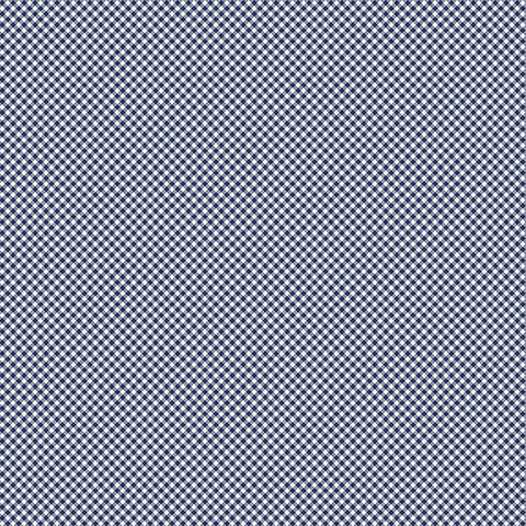 Seasonal Basics Navy Gingham Yardage by Christopher Thompson for Riley Blake Designs
