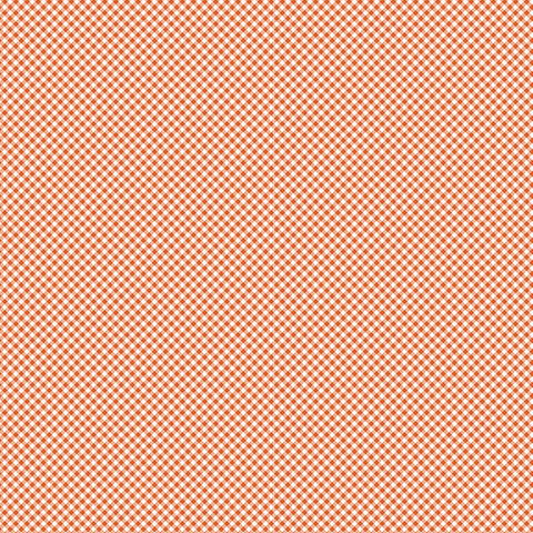Seasonal Basics Orange Gingham Yardage by Christopher Thompson for Riley Blake Designs
