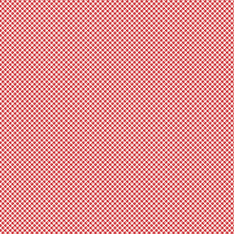 Seasonal Basics Red Gingham Yardage by Christopher Thompson for Riley Blake Designs