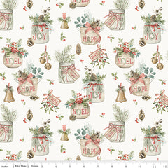 Holiday Spirit Cream Main Yardage by Lisa Audit for Riley Blake Designs