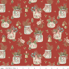 Holiday Spirit Red Main Yardage by Lisa Audit for Riley Blake Designs