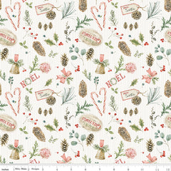 Holiday Spirit Cream Christmas Toss Yardage by Lisa Audit for Riley Blake Designs