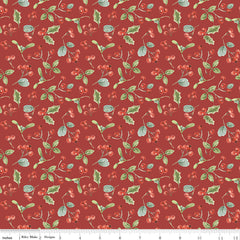 Holiday Spirit Red Berries Yardage by Lisa Audit for Riley Blake Designs