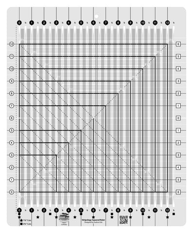 Stripology Creative Grids Quilt Ruler Squared by Gudrun Erla