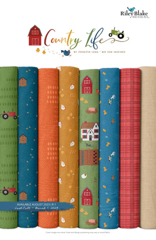 Country Life 2.5" Rolie Polie by Jennifer Long for Riley Blake Designs