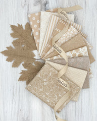 Fat Quarter LouLou Bundle of fall tan colors