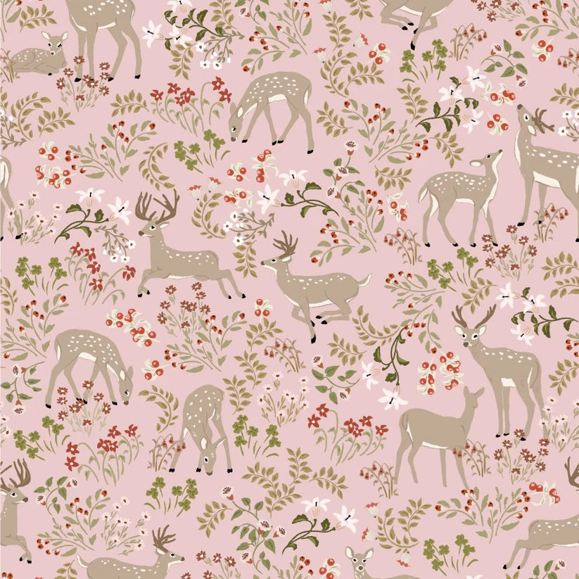 My Darling Deer Blush Darling Yardage by Michal Marko for Poppie Cotton Fabrics