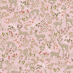 My Darling Deer Blush Darling Yardage by Michal Marko for Poppie Cotton Fabrics