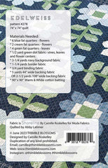 Edelweiss Quilt Pattern by Thimble Blossoms