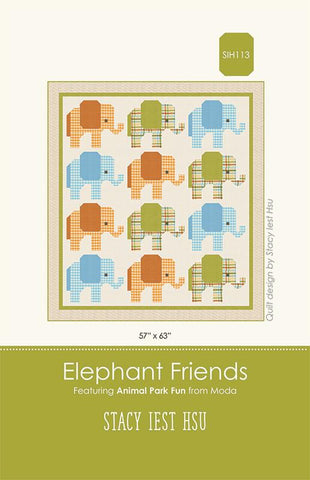 Elephant Friends Quilt Pattern by Stacy Iest Hsu