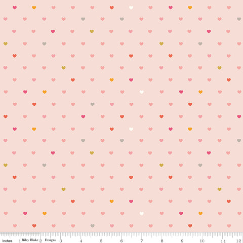 Designer Flannel Blush Meadow Serendipity 2 Hearts Yardage by RBD Designers for Riley Blake Designs