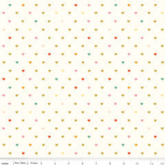 Designer Flannel Cream Meadow Serendipity 2 Hearts Yardage by RBD Designers for Riley Blake Designs