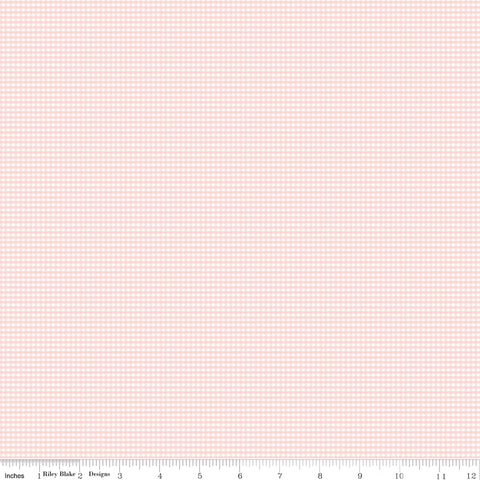 Designer Flannel Peony Micro Gingham Yardage by RBD Designers for Riley Blake Designs
