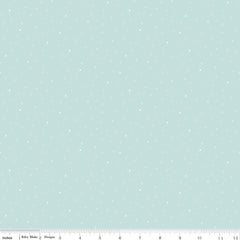 Designer Flannel Aqua Dapple Dot Yardage by RBD Designers for Riley Blake Designs