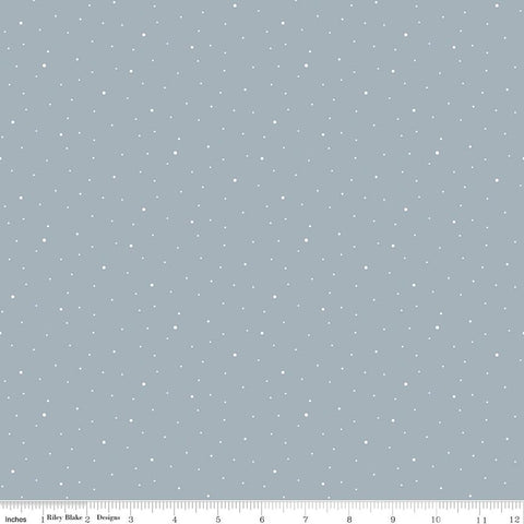 Designer Flannel Silver Dapple Dot Yardage by RBD Designers for Riley Blake Designs