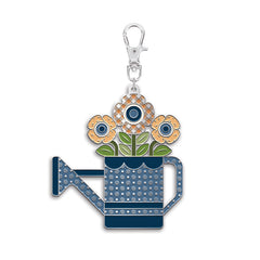 Denim & Daisy Watering Can Enamel Happy Charm by Lori Holt