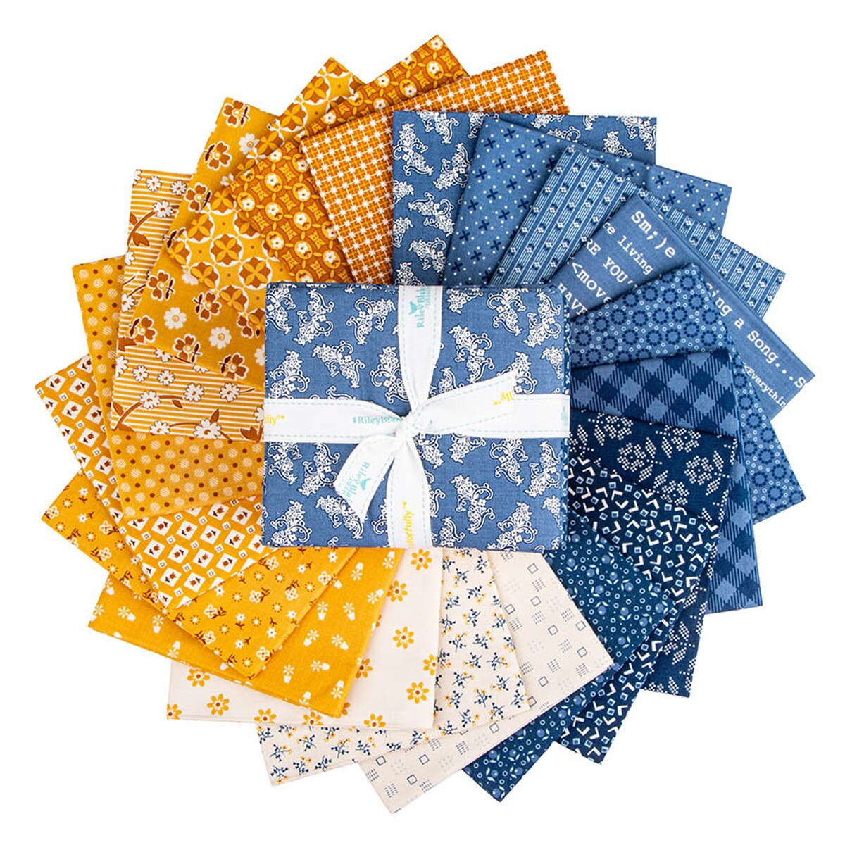 Denim & Daisy Fat Quarter Bundle by Lori Holt for Riley Blake Designs