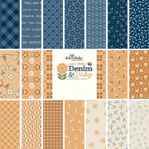 PREORDER Denim & Daisy 10" Stacker by Lori Holt for Riley Blake Designs