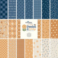 Denim & Daisy Fat Quarter Bundle by Lori Holt for Riley Blake Designs