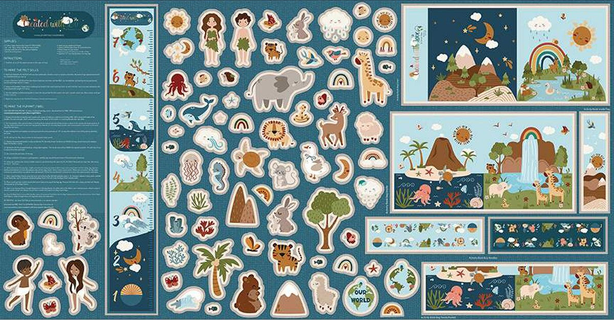 Created With Love Felt Panel by Jennifer Long for Riley Blake Designs