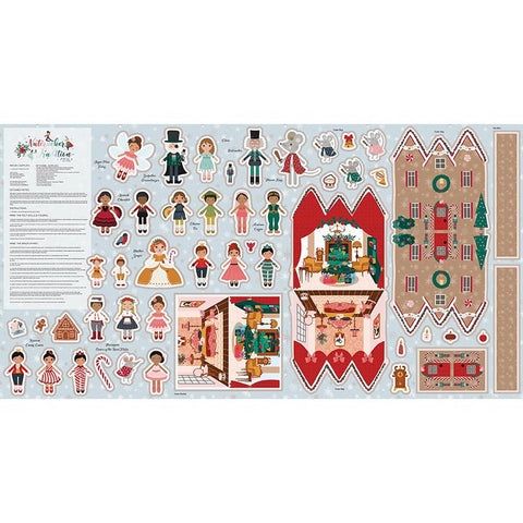 Nutcracker Tradition Felt Panel by Jennifer Long for Riley Blake Designs