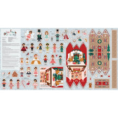 Nutcracker Tradition Felt Panel by Jennifer Long for Riley Blake Designs