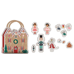 Nutcracker Tradition Felt Panel by Jennifer Long for Riley Blake Designs