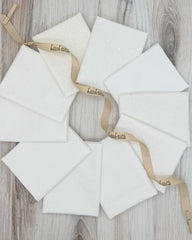 10 white tone on tone fat quarters