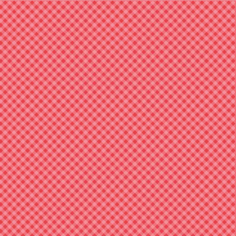 Prairie Sisters Homestead Red Gingham Forever Yardage by Lori Woods for Poppie Cotton Fabrics
