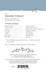 Grand Finale Quilt Pattern by Lella Boutique