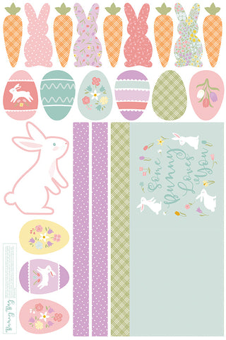 Bunny Trail Some Bunny Loves You Panel by Dani Mogstad for Riley Blake Designs