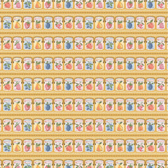 Homegrown Preserves Yellow Summer Canning Yardage by Sheri McCulley for Poppie Cotton Fabrics