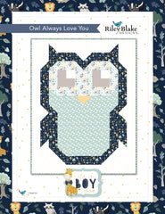 It's A Boy Owl Always Love You  Quilt Kit