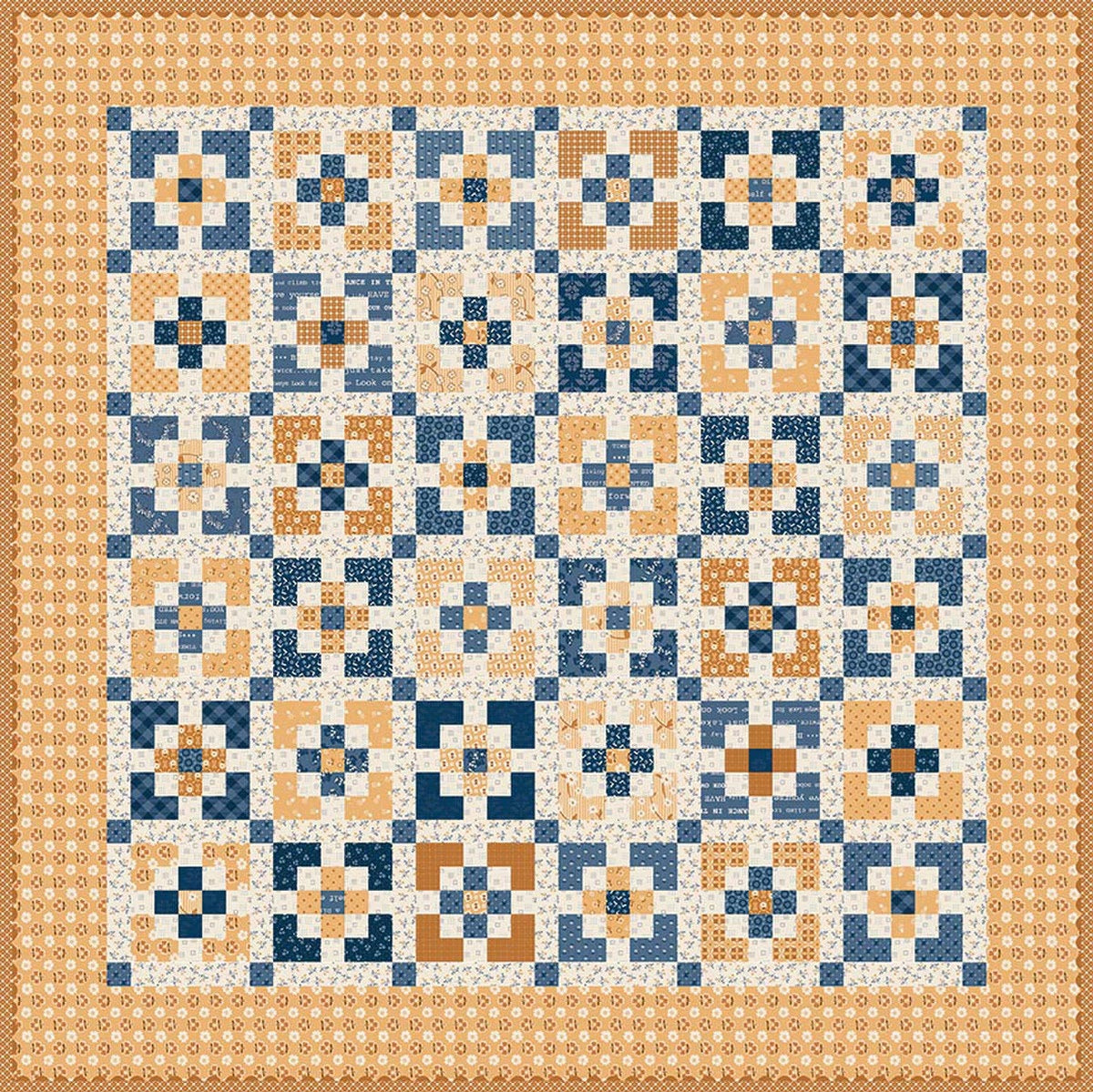 Denim & Daisy Charmed Quilt Kit