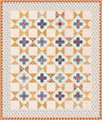 PREORDER Americana Oh Beautiful Flag Runner & Amber Waves Mini  Quilt Kit