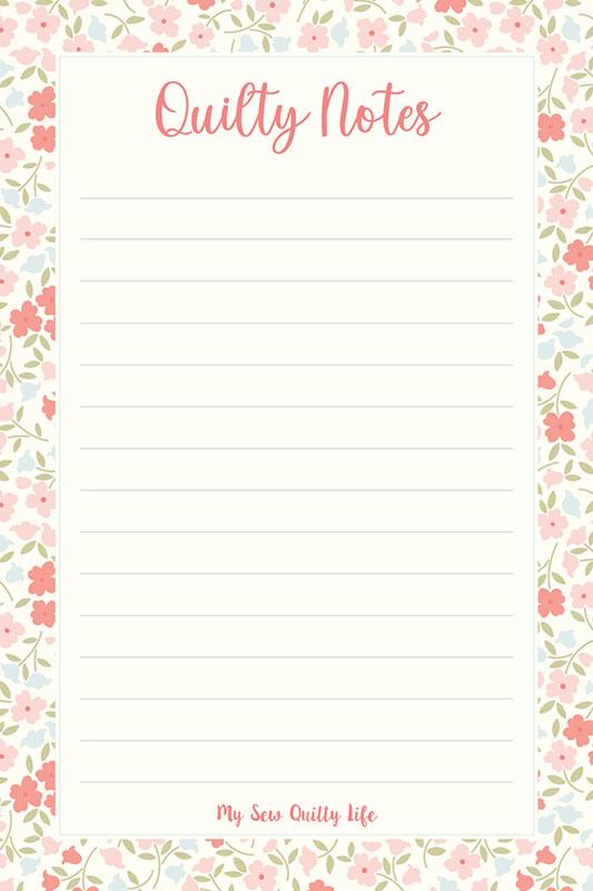 Sunbonnet Notepad by Heather Briggs of My Sew Quilty Life