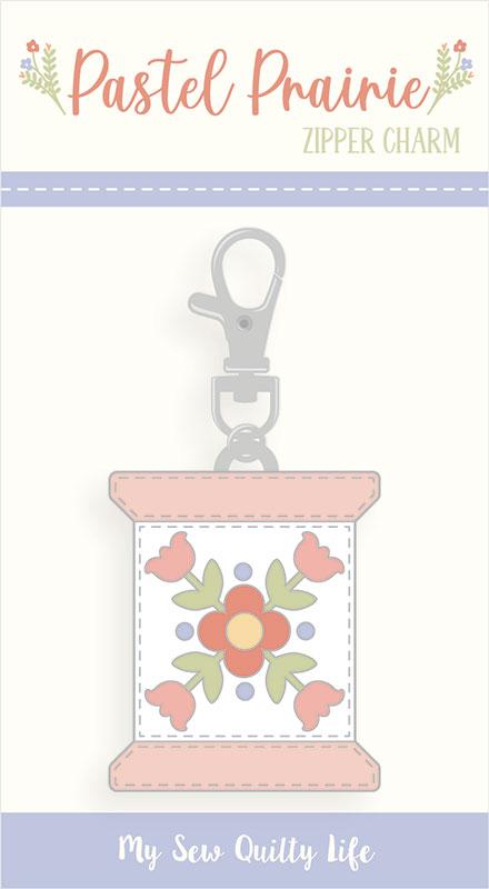 Pastel Prairie Spool Enamel Happy Charm by Heather Briggs