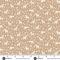 Little Ones Brown Deer Yardage by Makower UK for Andover Fabrics