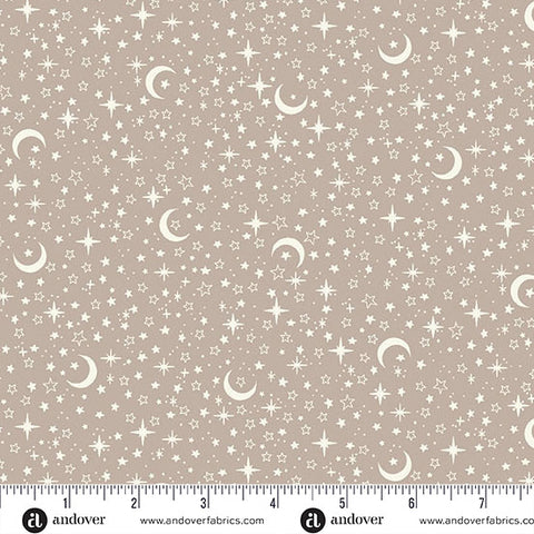Little Ones Grey Stars Yardage by Makower UK for Andover Fabrics