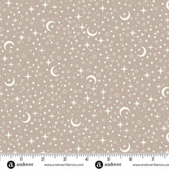 Little Ones Grey Stars Yardage by Makower UK for Andover Fabrics