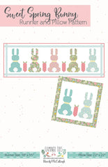 Sweet Spring Bunny Pillow & Runner Pattern by Beverly McCullough