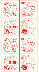 I Love Us Panel by Sandy Gervais for Riley Blake Designs