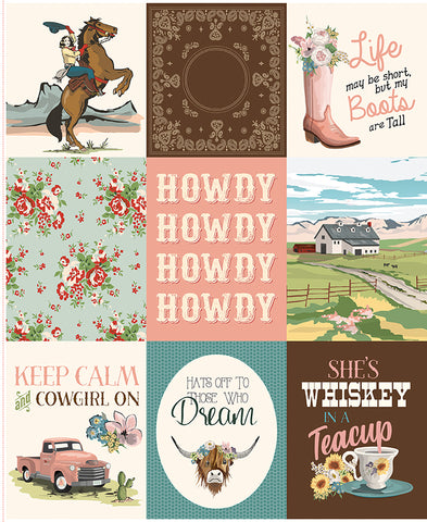Cowgirl Panel by Echo Park Paper Co. for Riley Blake Designs