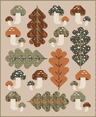 Pumpkin Spice Forest Fungi Quilt Kit