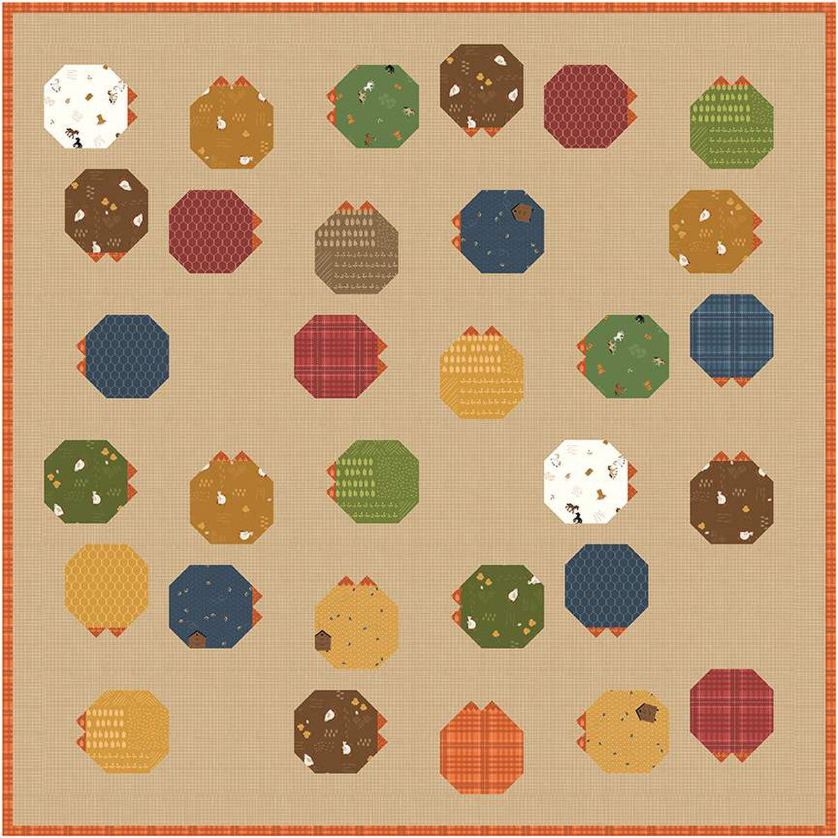 Scattered Chicks Quilt Pattern by Bee Sew Inspired