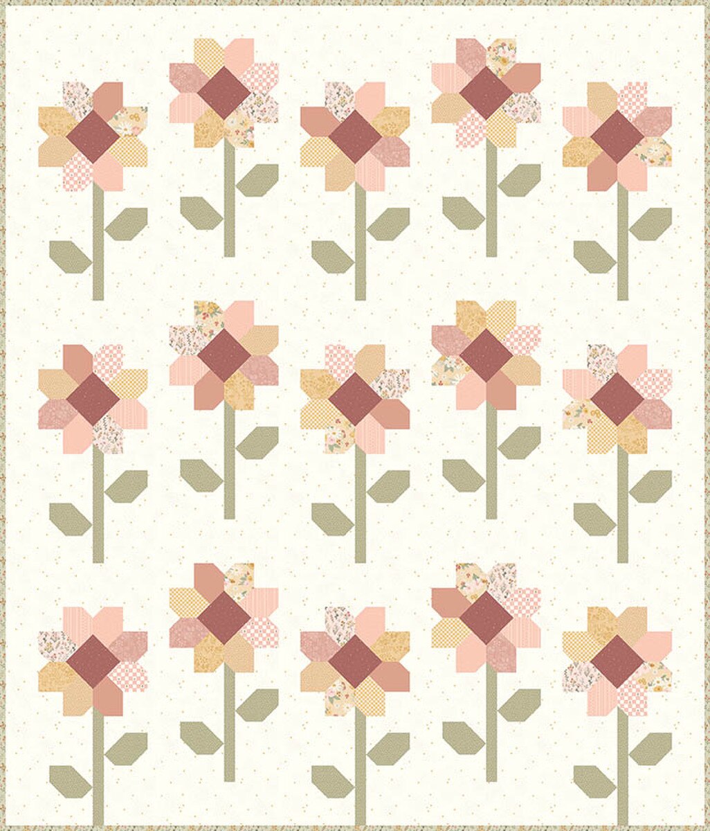 Sunflower Quilt Pattern by Apples & Beavers