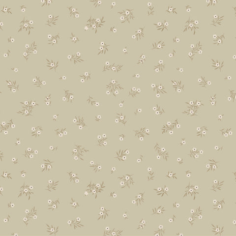 Primrose & Parsley Sage Meadow Sprigs Yardage by Michal Marko for Poppie Cotton Fabrics