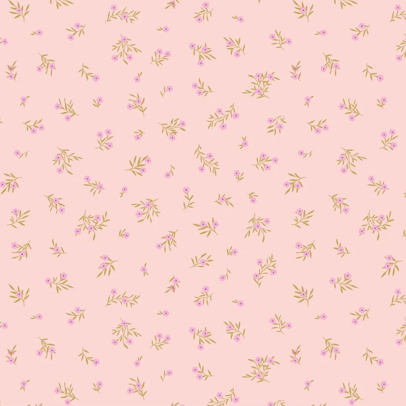 Primrose & Parsley Rose Meadow Sprigs Yardage by Michal Marko for Poppie Cotton Fabrics