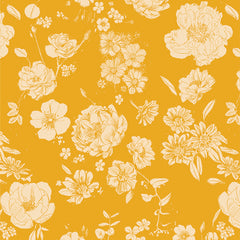 Potager Sunshine Flowers for Mom Yardage by Sharon Holland for Art Gallery Fabrics