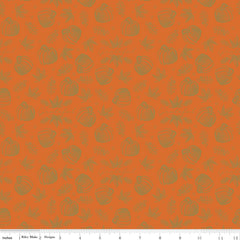 Shades Of Autumn Orange Icons Sparkle Yardage by My Mind's Eye for Riley Blake Designs